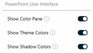 Color Pane Settings