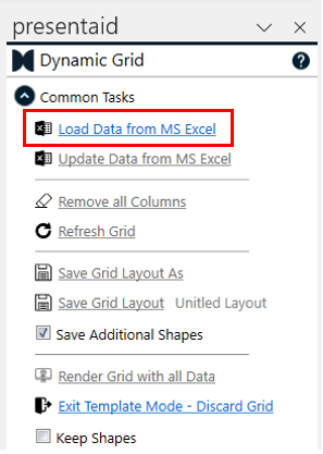 Load Data From Excel
