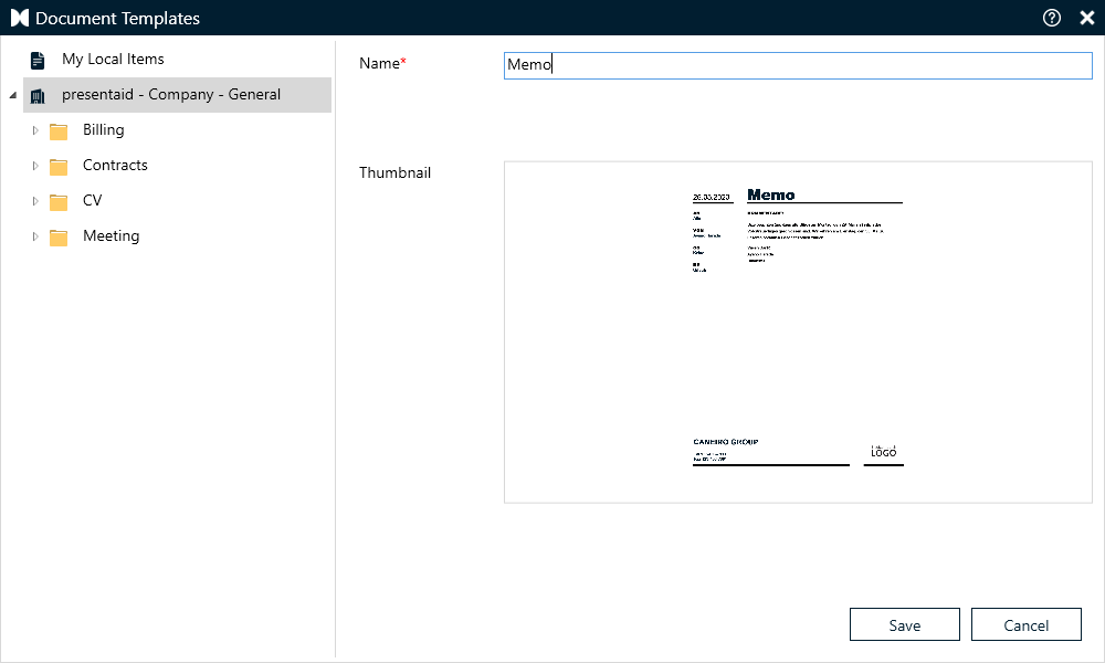 Save Document Name