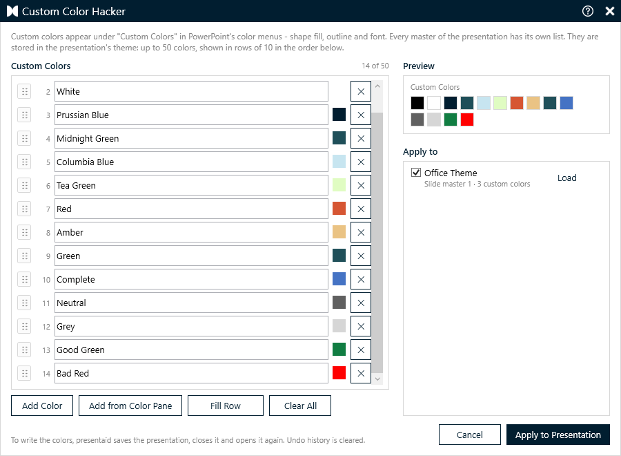 Custom Color Hacker Overview