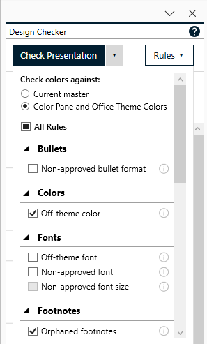 Rules Popup