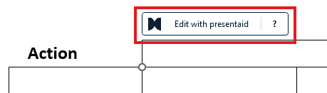 Edit with presentaid bei einem Gantt aus einem anderen Tool