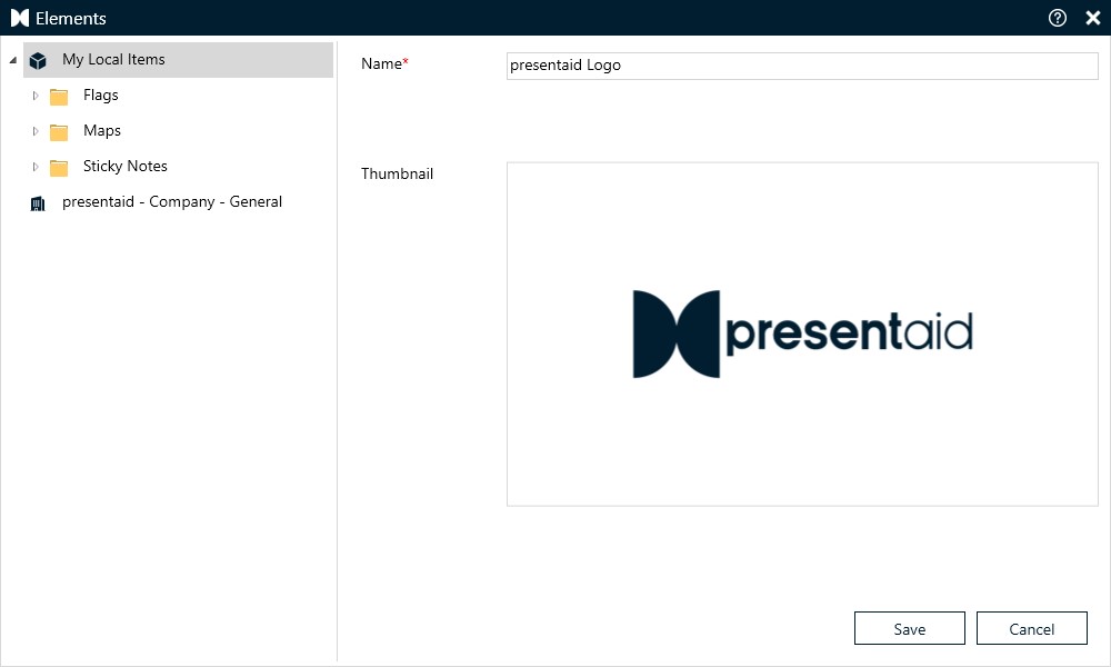 Save Element Window
