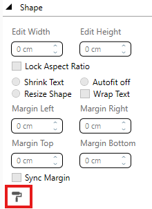 Style-Painter-Schaltfläche im Productivity Pane
